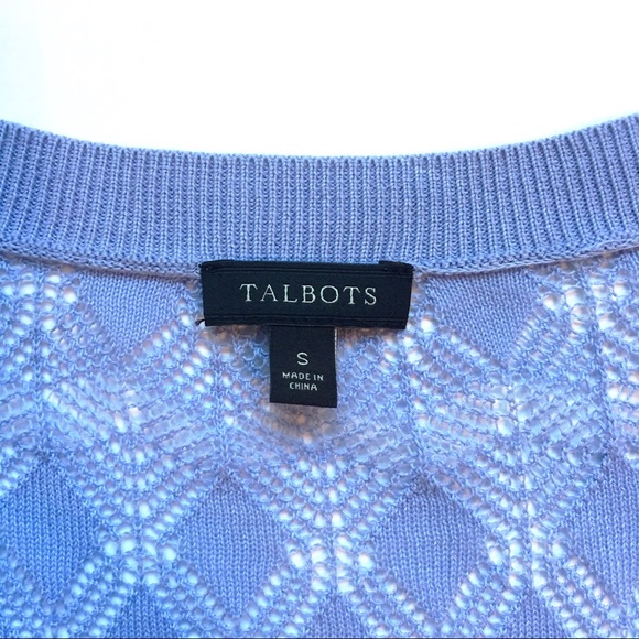 🌸 Talbots Crochet Cardigan - Size S - Picture 2 of 4